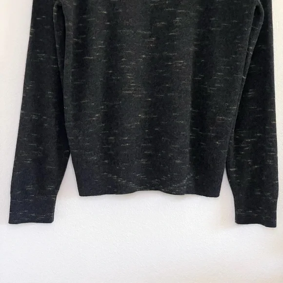 Club Monaco Cashmere Sweater Pullover Hoodie Charcoal Medium - Picture 6 of 13